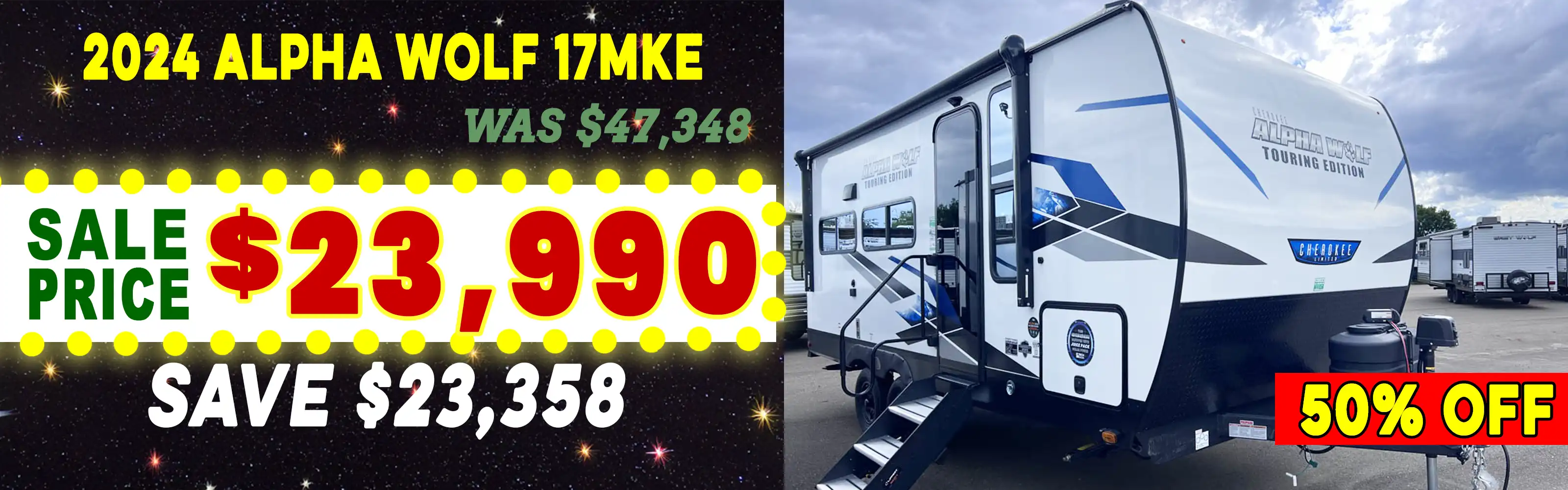 2024 Alpha Wolf 17MKE Touring Edition Travel Trailer